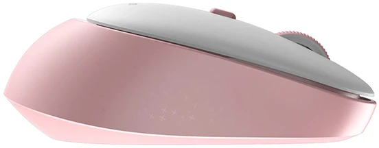 Meetion R571 Bevielė pelė, balta ir-rožinė, 1600DPI