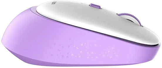Meetion R571 Bevielė pelė, balta ir-violetinė, 1600DPI