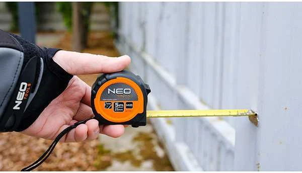 Miara Plieninė matavimo juosta 5 m x 25 mm, magnetinė