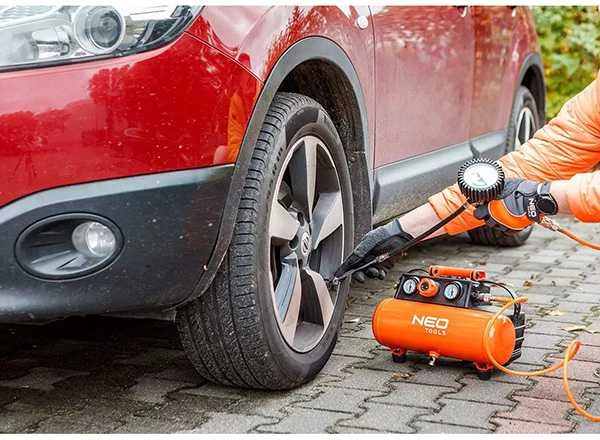 Neo „Energy+“ 18 V akumuliatorinis kompresorius, 8 barai, 3,8 l, be akumuliatoriaus