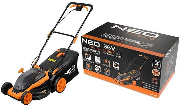 Vejapjovė NEO TOOLS 04-640, 36V, 38 cm, 45L krepšelis