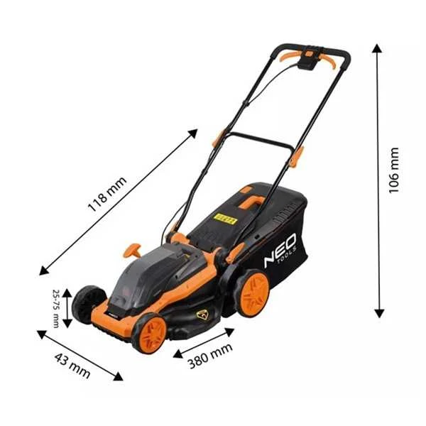 Vejapjovė NEO TOOLS 04-640, 36V, 38 cm, 45L krepšelis