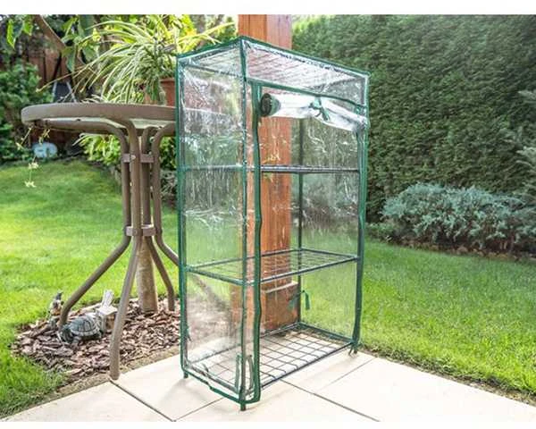 Szklarnia Šiltnamis 46 x 24 x 80 cm, PVC folija, metalinė konstrukcija