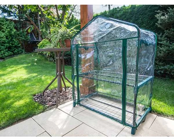 Szklarnia Šiltnamis 69 x 49 x 95 cm, PVC folija, metalinė konstrukcija