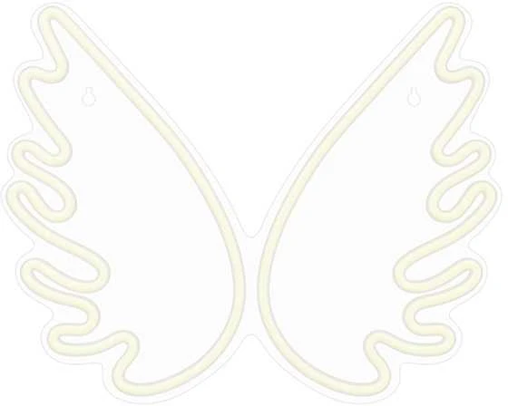TelForceone Neoniniai PLEXI LED WINGS balti FPNE09X"Forever" šviesiai