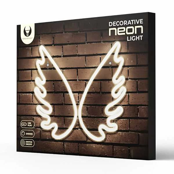 TelForceone Neoniniai PLEXI LED WINGS balti FPNE09X"Forever" šviesiai