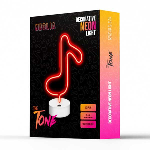 TelForceone Neon ant stovelio LED Nata raudona NNE08 Neolia