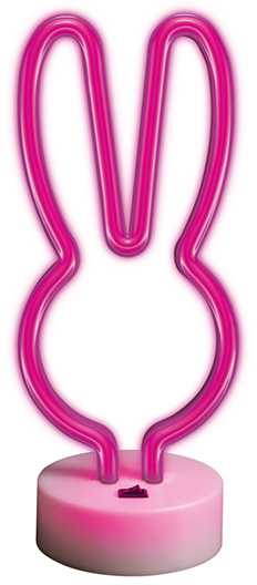 TelForceone Neoninis LED ant stovo RABBIT rožinis FSNE04 Forever Light