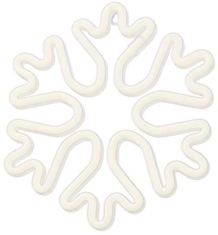 TelForceone Neon LED Kalėdų snaigė balta FLNE20 Forever Light