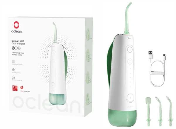 Oclean W10 Oral Irrigator burnos irigatorius, žalias