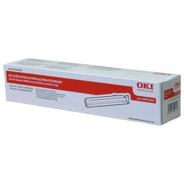 OKI toner juodas for B410 B430 B440 MB460 MB470 MB480 3.500pages