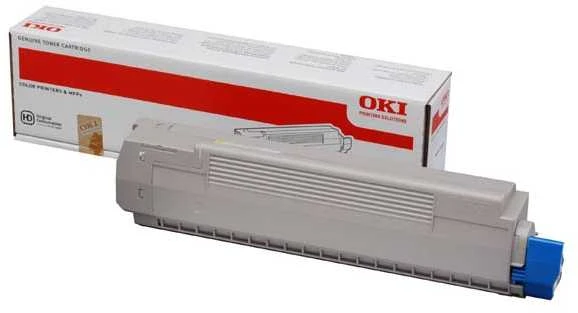 OKI kasetė geltona 7300 puslapių skirta MC851