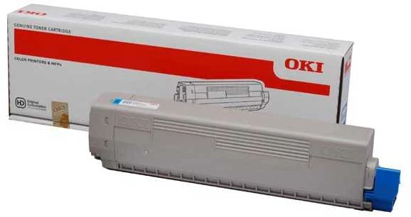OKI C822 (44844615) Lazerinė kasetė, Žydra