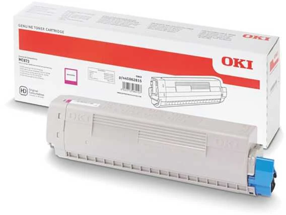 OKI MC873 rausvai raudoni dažai 10K