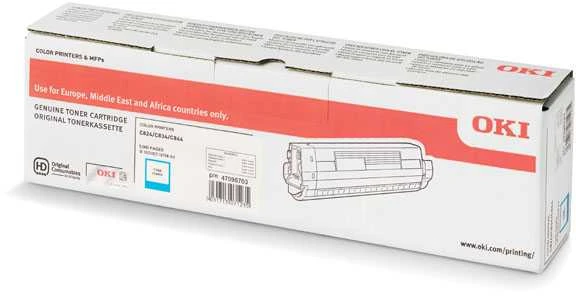 OKI 47095703 tonerio kasetė Originalus Žydras 1 vnt