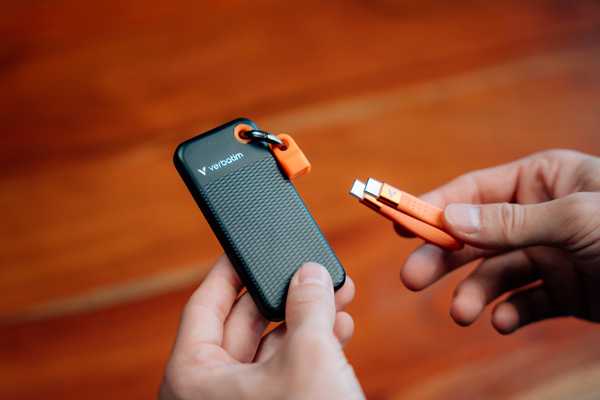 Kietasis diskas Orange SSD Zewnętrzny Verbatim Pocket SSD Juodas/Oranžinis, 32197, 2000GB, juoda, M.2, zawiera kabelis USB C, USB-C, 2TB