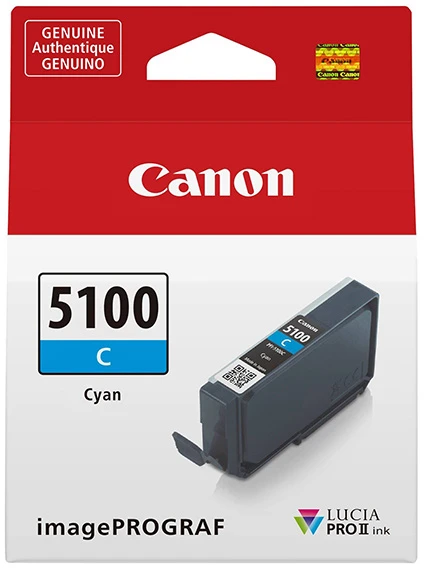 Originalus „Canon“ rašalo kasetė / PFI-5100 PC, 6956C001, foto žydra