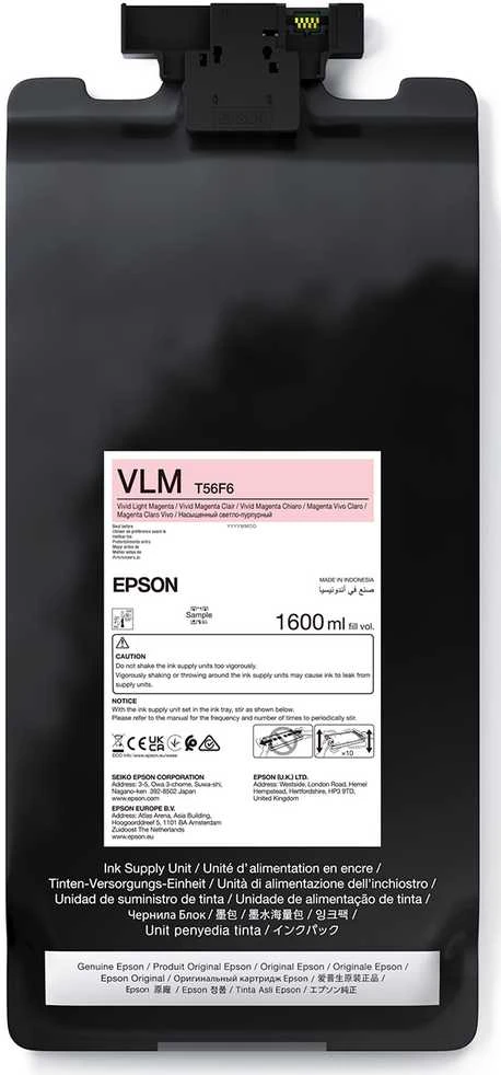Originalus „Epson“ rašalo kasetė C13T56F600, ryškiai šviesiai rausvai violetinė