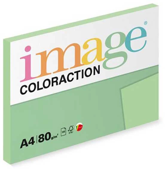 Xerox Papier kserograficzny Coloraction, Forest, A4, 80 g/m2, pastelowe žalia, 100 arkusza, nadaje się do druku atramentowego