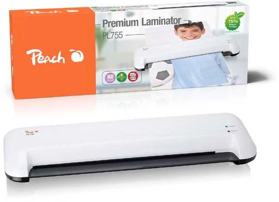 Peach PL755 Karštas laminatorius 400 mm/min Juoda, Balta