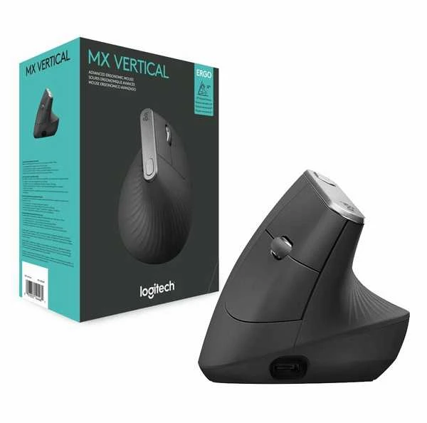 Belaidė pelė Logitech MX Vertical, pilka