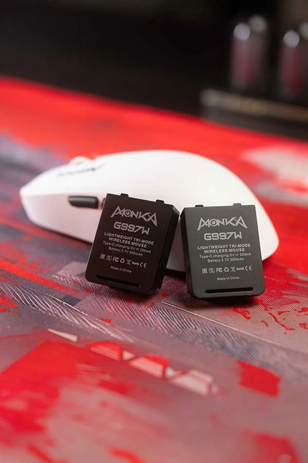 Pelė Marvo Belaid. pel. Monka Prime G997W baltas