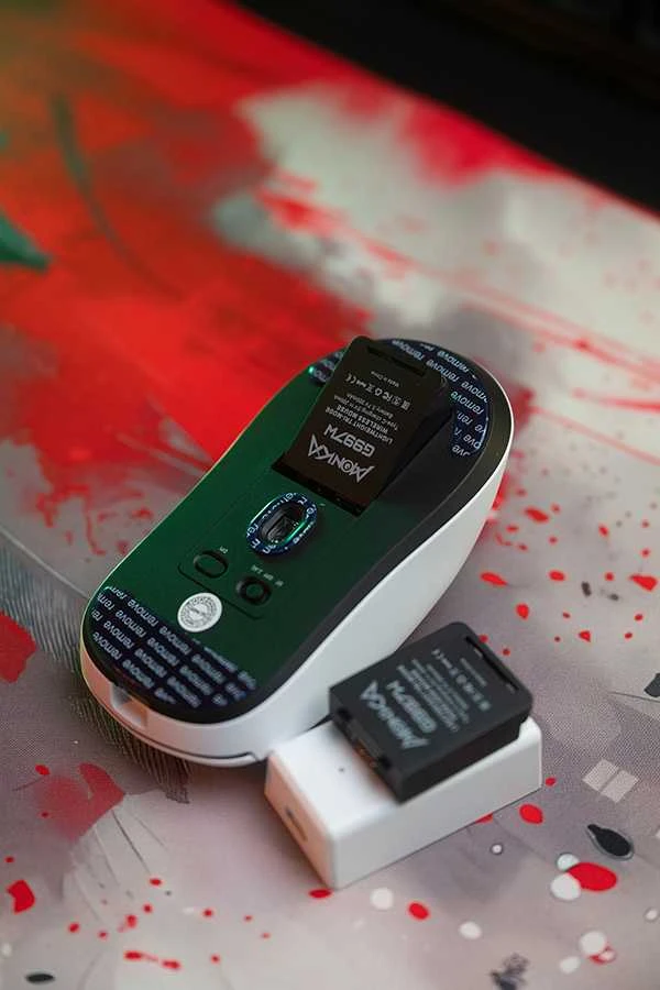 Pelė Marvo Belaid. pel. Monka Prime G997W baltas