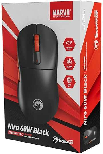 MARVO Scorpion G964W Belaidė žaidimų pelė | Juoda