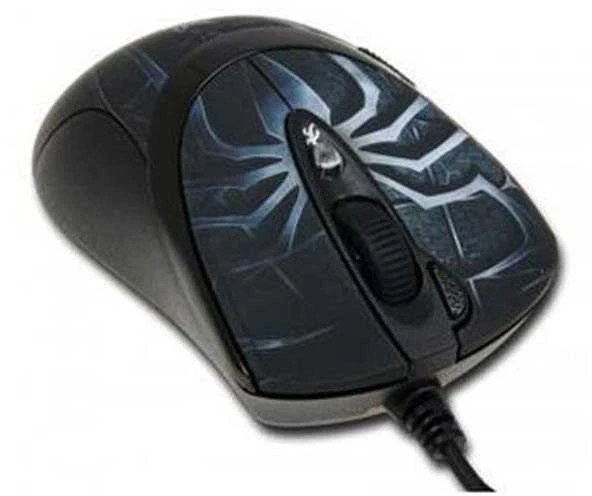 A4tech XL-747H, žaidimų pelė, ANTI-VIBRATE, 3600DPI, mėlynojo voro tema