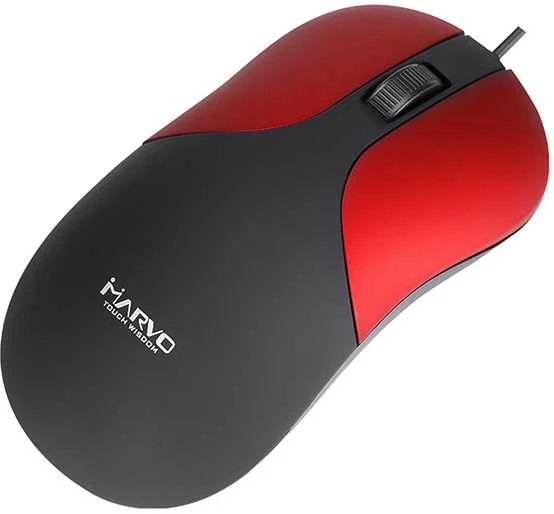 Marvo DMS002RD Pelė su laidu, juoda-raudona, 1200DPI