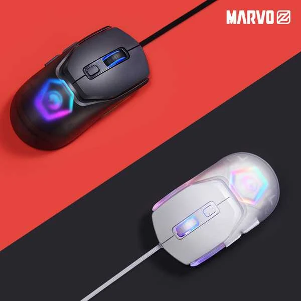 Marvo Fit Lite G1 juoda pelė su laidu | 12000 DPI