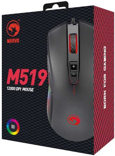 Pelė Laid.žaid.pel.Marvo M519 RGB 12000 DPI