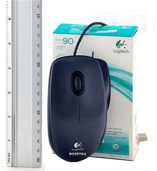 Optinė pelė su laidu Logitech M90 juoda