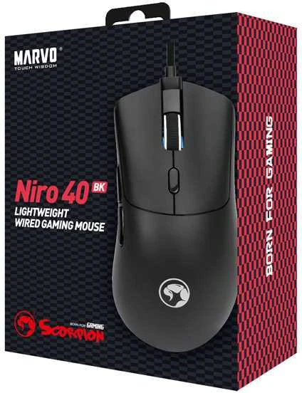 Marvo G950 RGB juoda pelė su laidu | 12000 DPI