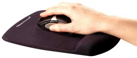 Kilimėlis pelei su riešo atrama FELLOWES PlushTouch™ (9252003), juoda sp.