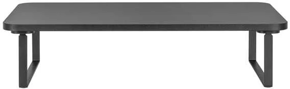 Laikiklis Powerton Monitoriaus pagrindas, lengvas montavimas, vieta klaviatūrai, juoda, metalinė / MDf plokštė, 20 kg keliamoji galia, Powerton, ergo