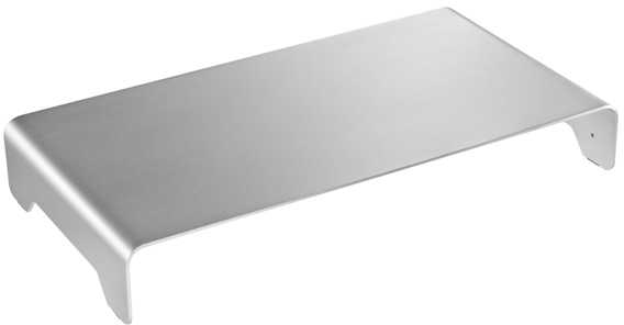 Laikiklis Powerton pagrindas pagal monitoriaus, modernus minimalistinio dizaino, sidabro, aliuminio, 10 kg apkrovos pajėgumas, Powerton, ergo