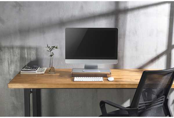 Laikiklis Powerton pagrindas pagal monitoriaus, modernus minimalistinio dizaino, sidabro, aliuminio, 10 kg apkrovos pajėgumas, Powerton, ergo