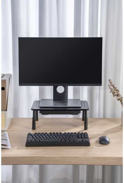 Laikiklis Powerton Podstawa pod monitorius, juoda (WPEMS1)