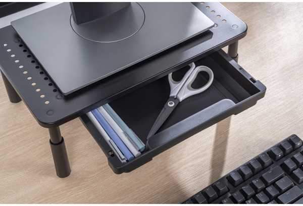Laikiklis Powerton Podstawa pod monitorius, juoda (WPEMS1)