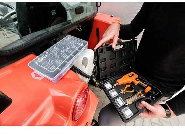 Lutownica 50 W plastikinio lituoklio rinkinys + 200 kablių + peilis + replės
