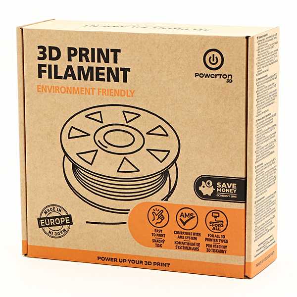 „Powerton 3D ECONOMY LINE“ ASA standarto 1000 g, ugningai raudonas siūlas
