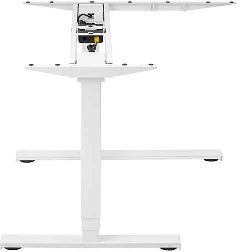 Neutralle Powerton ERGO EDGE kampinis stalo rėmas su elektriniu reguliavimu, keliamoji galia 125 kg, balta