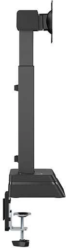 Powerton ERGO LEVION Laikiklis monitoras su automatinis aukščio reguliavimas, juoda, 10KG, spaustukas, 17"-32", kroviklis indukcinė