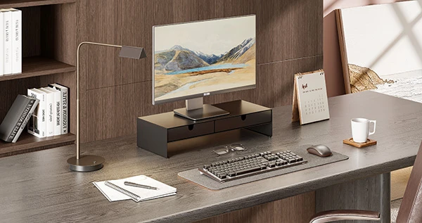 Powerton ERGO NIVEL Podstawa pod monitorius, juoda, ergo