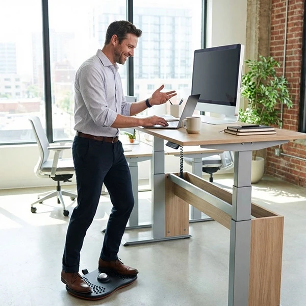 Powerton ERGO ORBIS Podnóżek balansujący podnóżek ergonomiczny, juoda