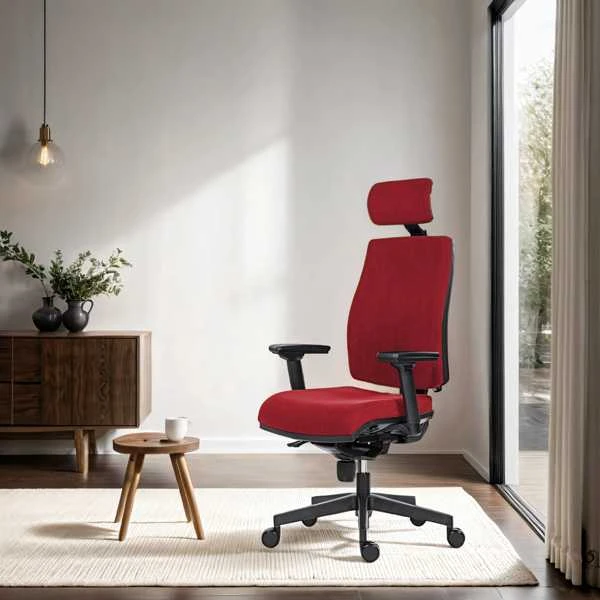 Powerton ERGO JANA ergonominė biuro kėdė, Raudona