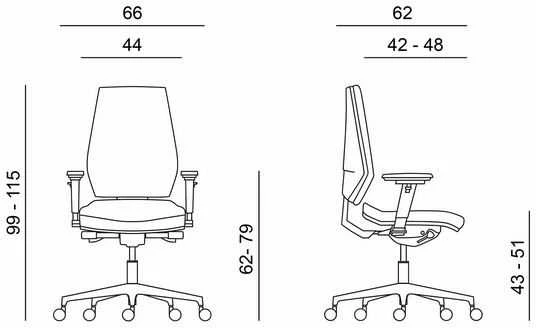 Powerton ERGO SIMA ergonomiška biuro kėdė, pilka
