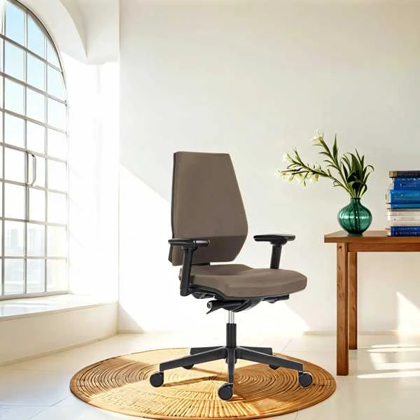 Powerton ERGO SIMA ergonominė biuro kėdė, smėlio spalvos