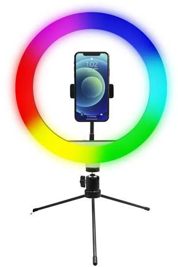 Žiedinė lempa Powerton WPRL1RGB 10 ", RG